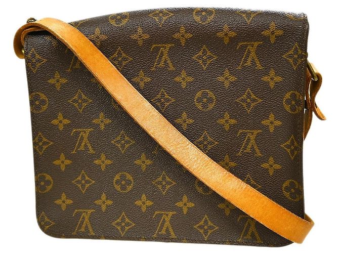 Borsa Louis Vuitton Cartouchiere Monogram Canvas GM Marrone - vista 2
