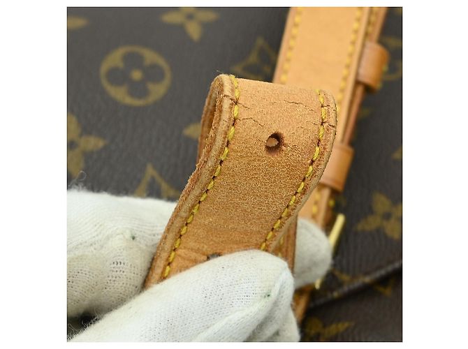 Borsa Musette Salsa Louis Vuitton in tela Monogram GM Marrone - vista 6