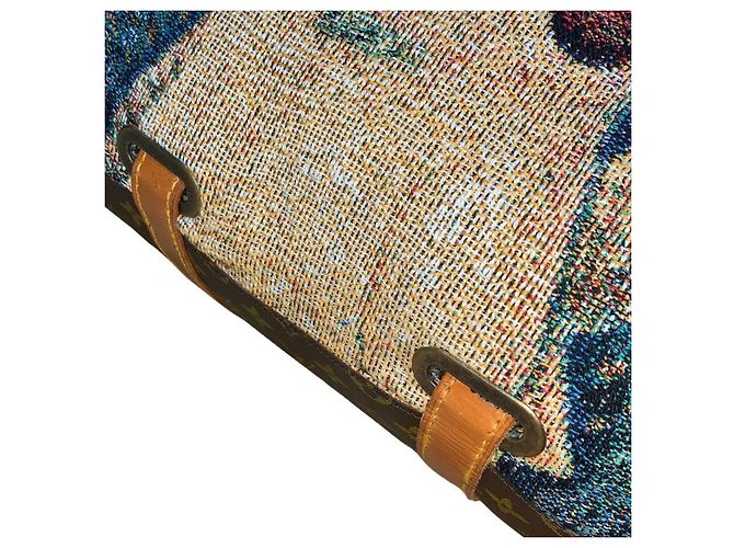 Louis Vuitton Keepall 60 Pikachu x Van Gogh Museum Custom Bag Marrone Multicolore Monogramma - vista 9