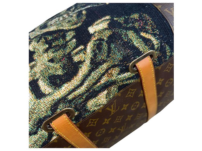 Louis Vuitton Keepall 60 Personnalisé Van Gogh Marrone Multicolore - vista 10