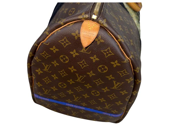 Louis Vuitton Keepall 60 Personnalisé Van Gogh Marrone Multicolore - vista 11