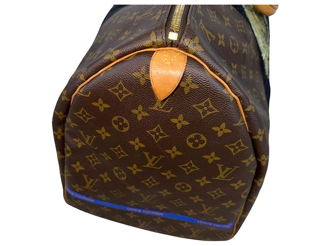 Louis Vuitton Keepall 60 Personnalisé Van Gogh Marrone Multicolore - vista 12