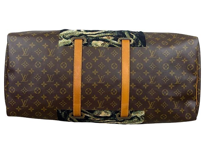 Louis Vuitton Keepall 60 Personnalisé Van Gogh Marrone Multicolore - vista 3