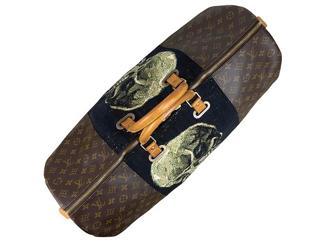 Louis Vuitton Keepall 60 Personnalisé Van Gogh Marrone Multicolore - vista 4