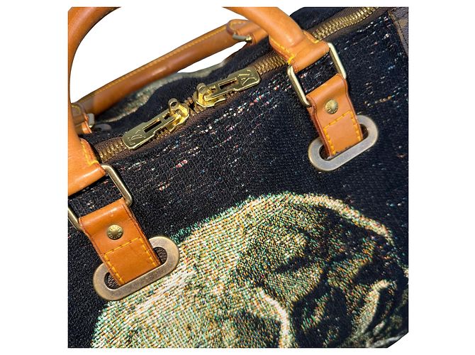 Louis Vuitton Keepall 60 Personnalisé Van Gogh Marrone Multicolore - vista 9