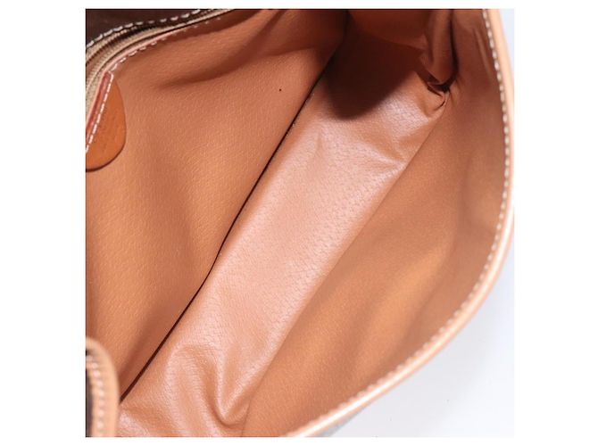 Céline Celine Vintage Macadam Canvas and Leather Marron - vue 5