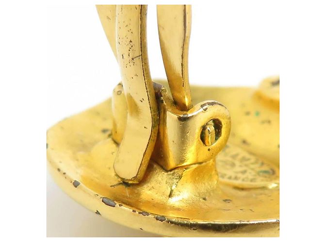 Orecchini a clip dorati Chanel D'oro - vista 10