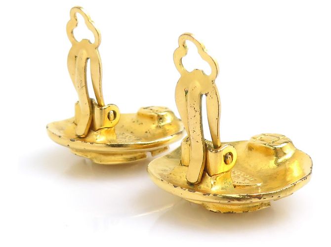 Orecchini a clip dorati Chanel D'oro - vista 3