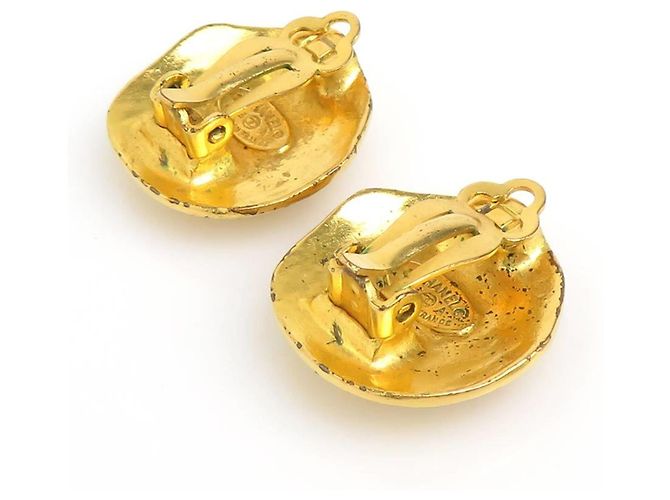 Orecchini a clip dorati Chanel D'oro - vista 5