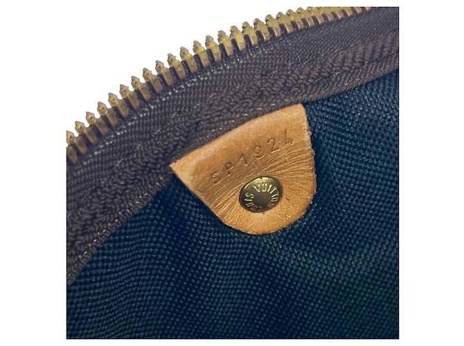 Louis Vuitton Keepall 60 Custom Vermeer Girl With a Pearl Earring Marrone Bianco Blu Multicolore - vista 13