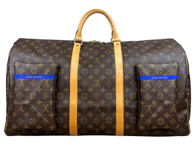 Louis Vuitton Keepall 60 Custom Goya Saturn Devouring His Son Braun Mehrfarben Monogramm - Ansicht 2