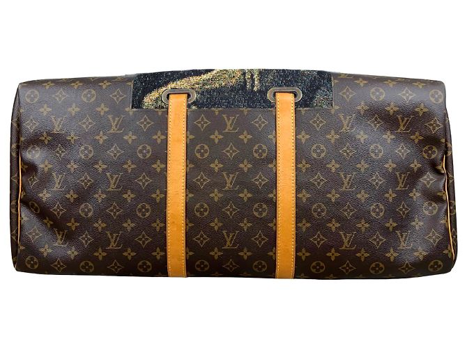 Louis Vuitton Keepall 60 Custom Goya Saturn Devouring His Son Braun Mehrfarben Monogramm - Ansicht 3