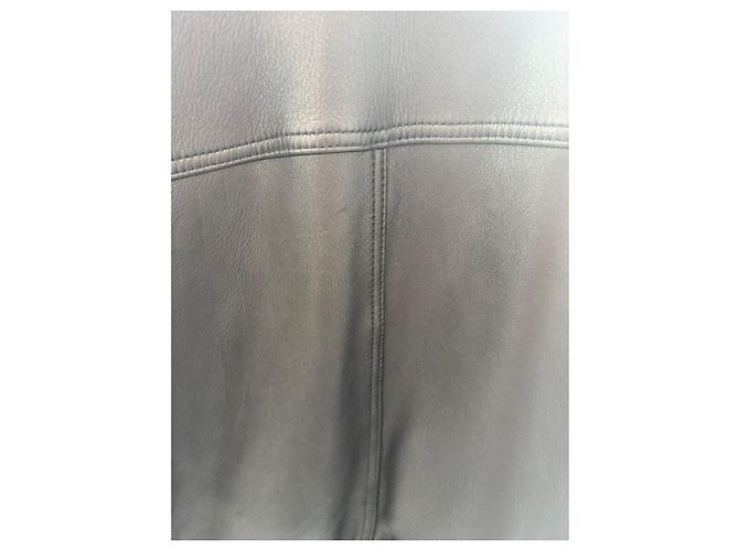 Gianni Versace schwarze Lederjacke mit Medusa-Futter - Ansicht 10