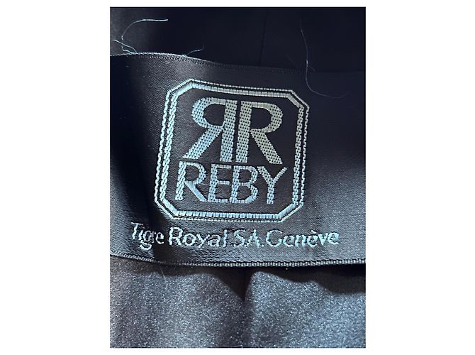 Autre Marque Reby Abrigo de Visón Marrón con Estola Castaño Beige Camello - vista 12