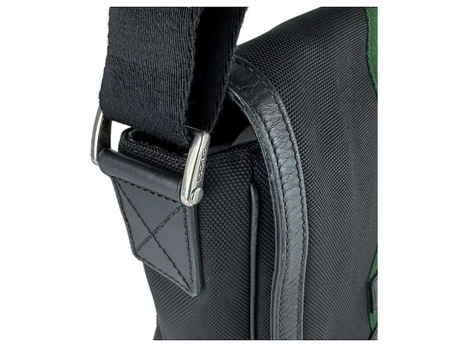 Borsa a tracolla Gucci Nero Rosso Verde - vista 6