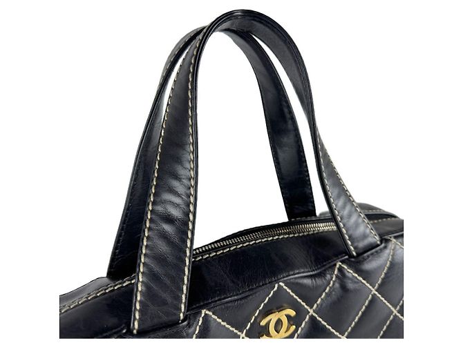 Borsa in pelle nera Chanel Nero - vista 10