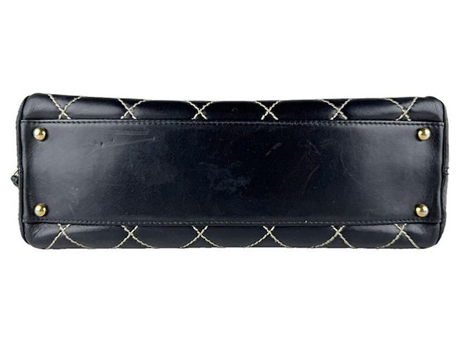 Borsa in pelle nera Chanel Nero - vista 4
