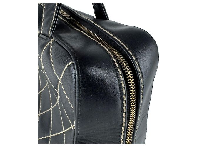 Borsa in pelle nera Chanel Nero - vista 7