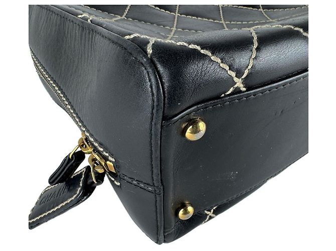 Borsa in pelle nera Chanel Nero - vista 8