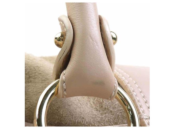 Borsa a tracolla Salvatore Ferragamo Gancini Beige - vista 14