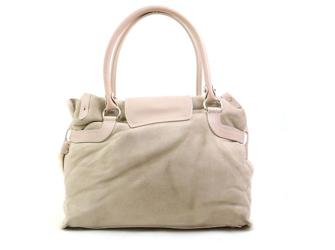 Borsa a tracolla Salvatore Ferragamo Gancini Beige - vista 3