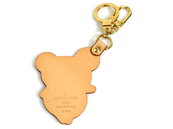 Louis Vuitton Charm Keyring Porte Clés Beige D'oro - vista 4