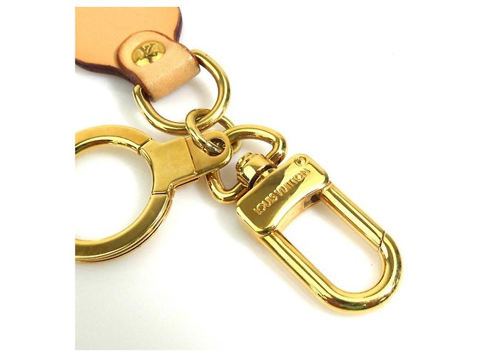Louis Vuitton Charm Keyring Porte Clés Beige D'oro - vista 5