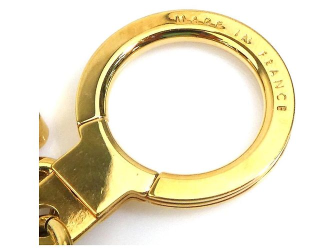 Louis Vuitton Charm Keyring Porte Clés Beige D'oro - vista 6