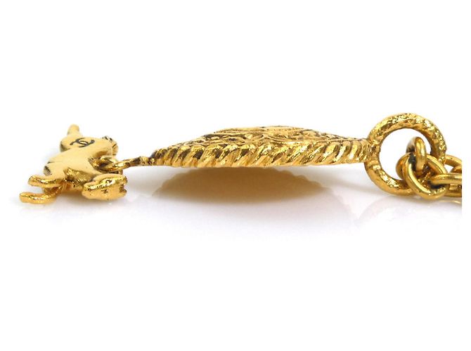 Collana in metallo dorato Chanel D'oro - vista 3