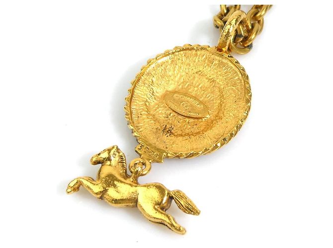 Collana in metallo dorato Chanel D'oro - vista 4