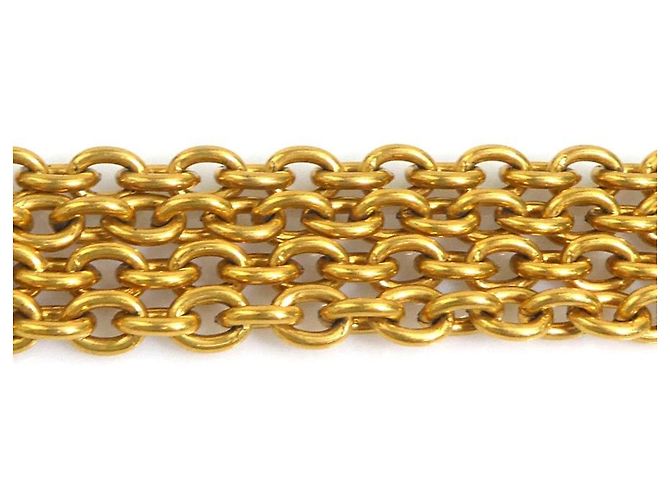 Collana in metallo dorato Chanel D'oro - vista 5