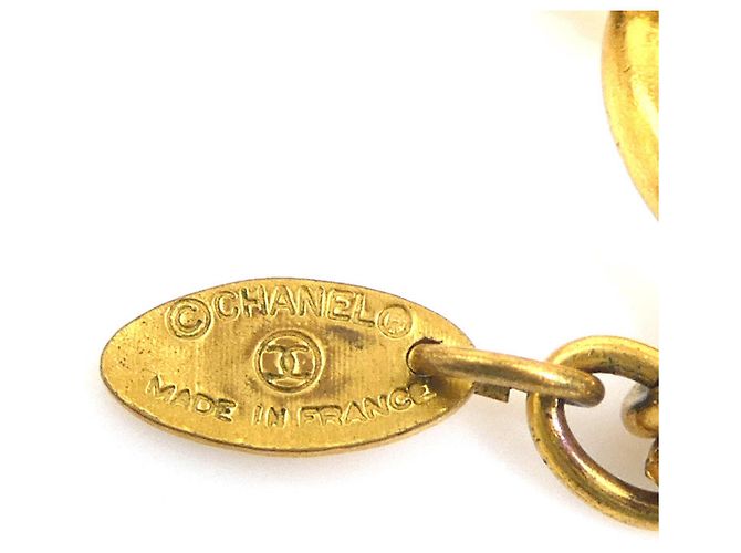 Collana in metallo dorato Chanel D'oro - vista 7