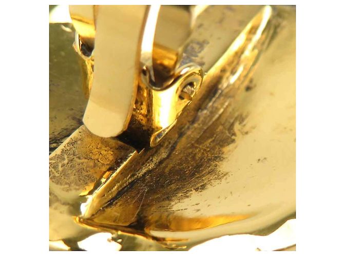 Orecchini a clip dorati Chanel D'oro - vista 10