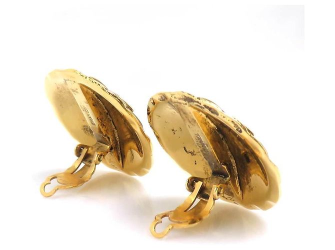 Orecchini a clip dorati Chanel D'oro - vista 3