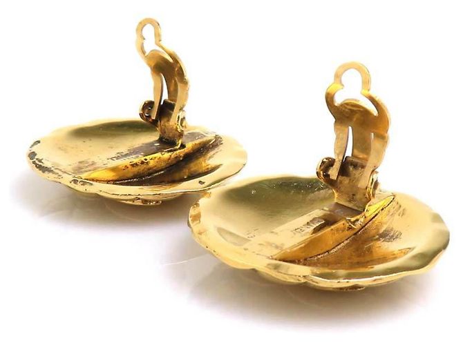 Orecchini a clip dorati Chanel D'oro - vista 5