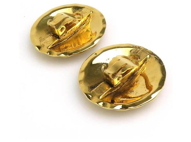 Orecchini a clip dorati Chanel D'oro - vista 6