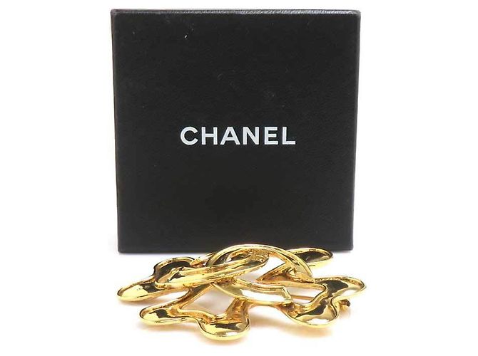 Spilla in metallo dorato Chanel D'oro - vista 14