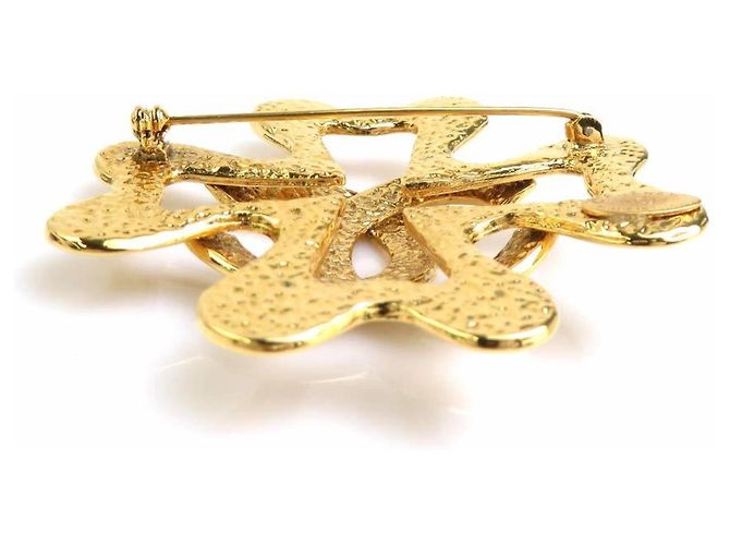 Spilla in metallo dorato Chanel D'oro - vista 5