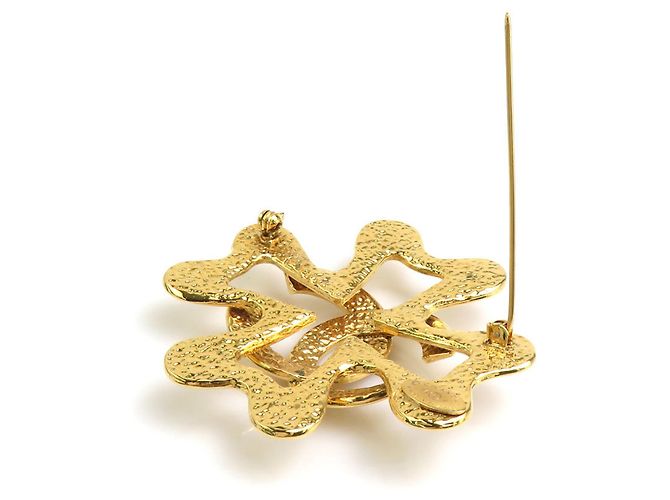 Spilla in metallo dorato Chanel D'oro - vista 6