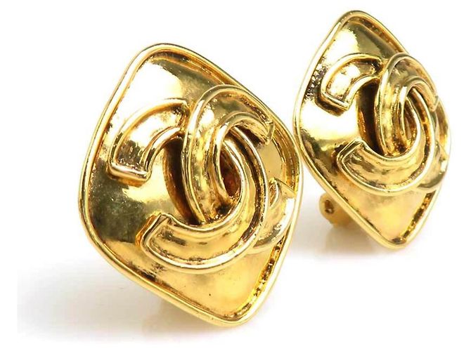 Orecchini a clip dorati Chanel D'oro - vista 2