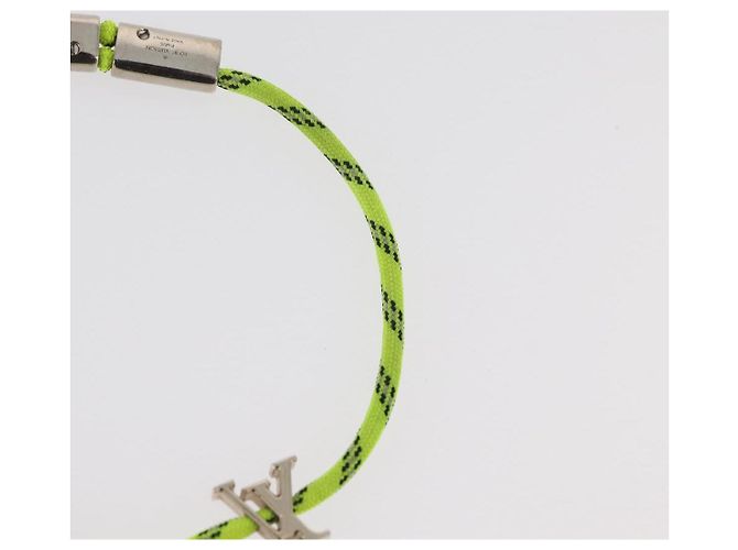 LOUIS VUITTON LV Fluo Bracciale metallo Giallo Argento MP2143 LV Auth 182320V - vista 10