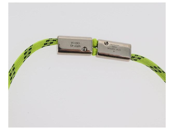 LOUIS VUITTON LV Fluo Bracciale metallo Giallo Argento MP2143 LV Auth 182320V - vista 11