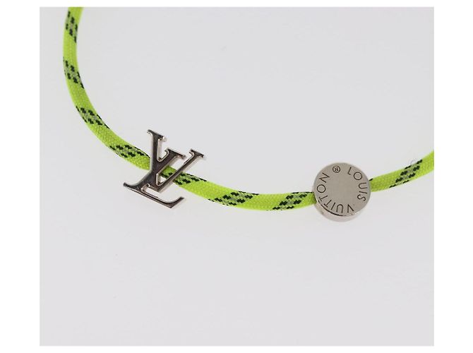 LOUIS VUITTON LV Fluo Bracciale metallo Giallo Argento MP2143 LV Auth 182320V - vista 3