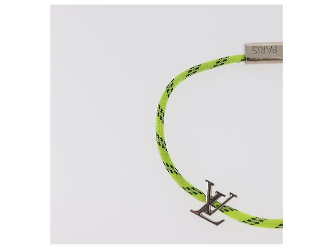 LOUIS VUITTON LV Fluo Bracciale metallo Giallo Argento MP2143 LV Auth 182320V - vista 4