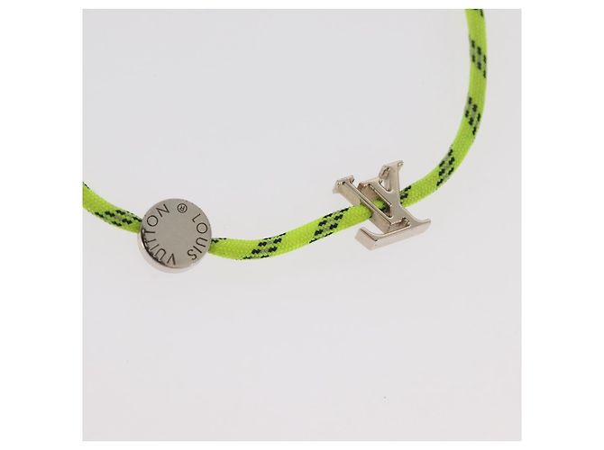 LOUIS VUITTON LV Fluo Bracciale metallo Giallo Argento MP2143 LV Auth 182320V - vista 8