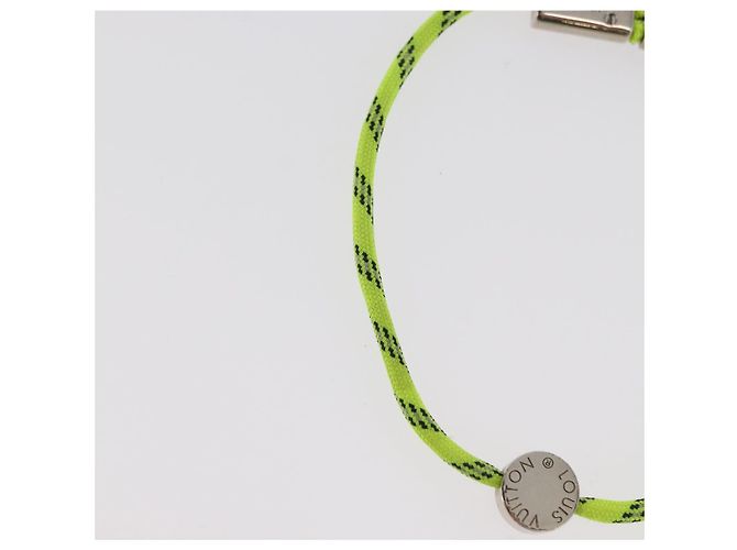LOUIS VUITTON LV Fluo Bracciale metallo Giallo Argento MP2143 LV Auth 182320V - vista 9