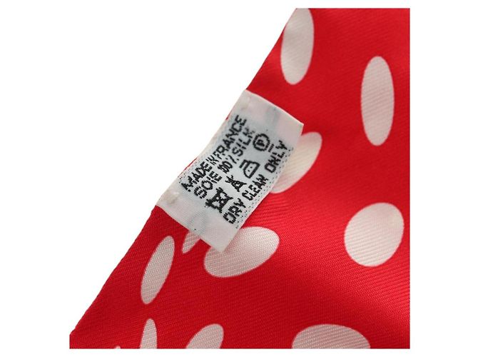 Hermès HERMES Twilly Dot Seidentuch Rot Authentisch am11688M - Ansicht 10