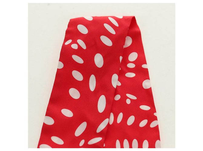 Hermès HERMES Twilly Dot Seidentuch Rot Authentisch am11688M - Ansicht 9