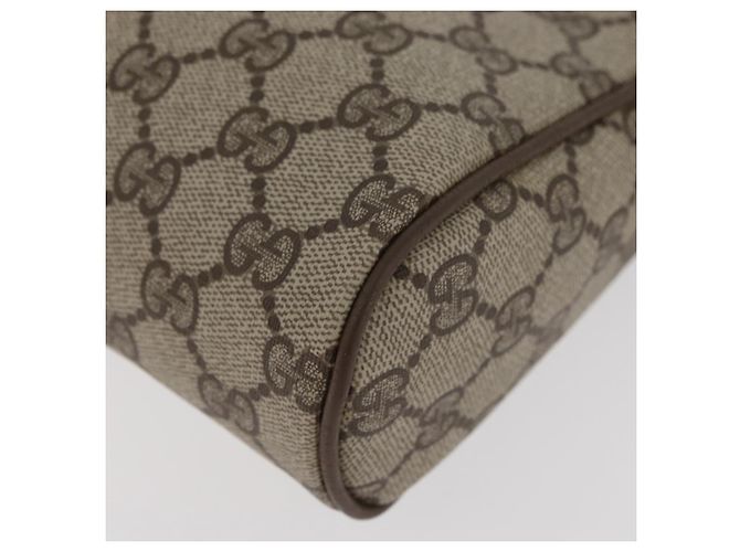 GUCCI GG Supreme Web Sherry Line Clutch Bag aus PVC Beige Red 89 01 012 Auth BA13074 Rot - Ansicht 14