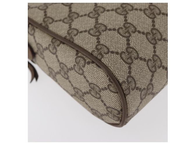 GUCCI GG Supreme Web Sherry Line Clutch Bag aus PVC Beige Red 89 01 012 Auth BA13074 Rot - Ansicht 15